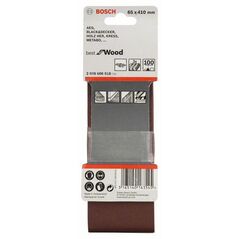 Bosch Schleifband-Set X440 Best for Wood and Paint, 3-teilig, 65 x 410 mm, 100 (2 608 606 018), image 