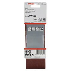 Bosch Schleifband-Set X440 Best for Wood and Paint, 3-teilig, 65 x 410 mm, 60 (2 608 606 016), image 