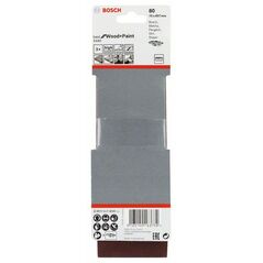 Bosch Schleifband-Set X440 Best for Wood and Paint, 3-teilig, 75 x 457 mm, 80 (2 608 606 034), image 