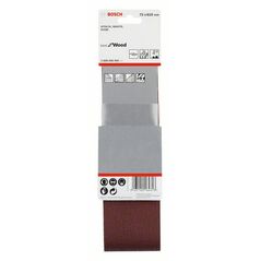 Bosch Schleifband-Set X440 Best for Wood and Paint, 3-teilig, 75 x 610 mm, 60, 80,100 (2 608 606 095), image 