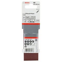 Bosch Schleifband-Set X440 Best for Wood and Paint, 3-teilig, 40 x 305 mm, 80 (2 608 606 207), image 