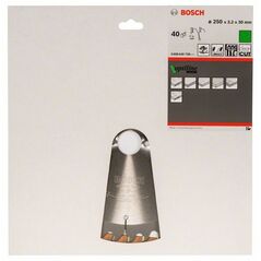 Bosch Kreissägeblatt Optiline Wood für Handkreissägen, 250 x 30 x 3,2 mm, 40 (2 608 640 728), image 
