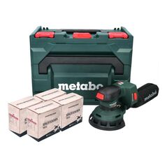Metabo SXA 18 LTX 125 BL Akku Exzenterschleifer 18 V 125 mm ( 600146840 ) Brushless + 4x Toolbrothers TURTLE Schleifset + metaBOX - ohne Akku, ohne Ladegerät, image 