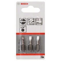 Bosch Schrauberbit Extra-Hart S 0,6 x 4,5, 25 mm, 3er-Pack (2 607 001 459), image 