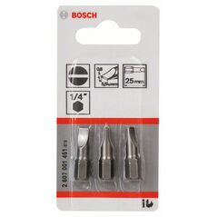 Bosch Schrauberbit Extra-Hart S 0,8 x 5,5, 25 mm, 3er-Pack (2 607 001 461), image 