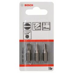 Bosch Schrauberbit Extra-Hart S 1,0 x 5,5, 25 mm, 3er-Pack (2 607 001 464), image 
