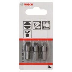 Bosch Schrauberbit Extra-Hart S 1,2 x 8,0, 25 mm, 3er-Pack (2 607 001 468), image 