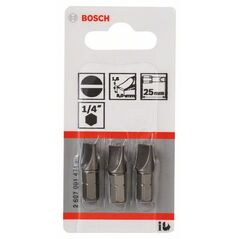 Bosch Schrauberbit Extra-Hart S 1,6 x 8,0, 25 mm, 3er-Pack (2 607 001 471), image 