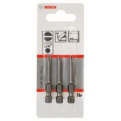 Bosch Schrauberbit Extra-Hart S 0,5 x 3,0, 49 mm, 3er-Pack (2 607 001 473), image 