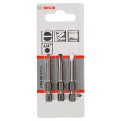 Bosch Schrauberbit Extra-Hart S 0,6 x 4,5, 49 mm, 3er-Pack (2 607 001 477), image 