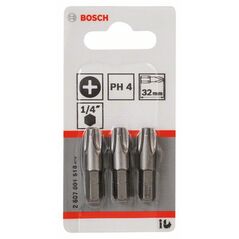 Bosch Schrauberbit Extra-Hart PH 4, 32 mm, 3er-Pack (2 607 001 518), image 