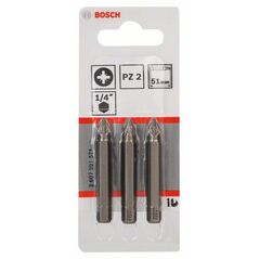 Bosch Schrauberbit Extra-Hart PZ 2, 51 mm, 3er-Pack (2 607 001 571), image 