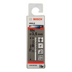Bosch Metallbohrer HSS-G, DIN 338, 3,5 x 39 x 70 mm, 10er-Pack (2 608 595 058), image 