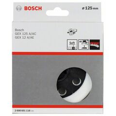 Bosch Schleifteller weich, 125 mm, für GEX 12 A, GEX 12 AE, GEX 125 A, GEX 125 AC (2 608 601 118), image 