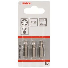 Bosch Schrauberbit Extra-Hart T25, 25 mm, 3er-Pack (2 607 001 615), image 
