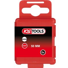 KS Tools 1/4" Bit Schlitz, 50mm, 1,5mm, 5er Pack, image 