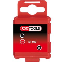KS Tools 1/4" Bit Innensechskant, 50mm, 1,5mm, 5er Pack, image 