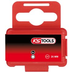 KS Tools 1/4" Bit Innensechskant, 25mm, Kugelkopf, 1/4", 5er Pack, image 