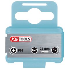 KS Tools 1/4" EDELSTAHL Bit, 25mm, PH1, 5er Pack, image 