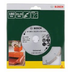 Bosch Diamanttrennscheibe für Baumaterial, Durchmesser: 180 mm (2 607 019 476), image 
