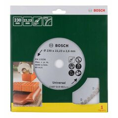 Bosch Diamanttrennscheibe Turbo, Durchmesser: 230 mm (2 607 019 483), image 