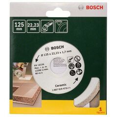 Bosch Diamanttrennscheibe für Fliesen, Durchmesser: 125 mm (2 607 019 473), image 