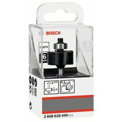 Bosch Falzfräser 6 mm, D1 25,4 mm, L 12,4 mm, G 54 mm (2 608 628 449), image 
