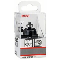 Bosch "Hohlkehlfräser 1/4"", R1 6,3 mm, D 25,4 mm, L 12,7 mm, G 54 mm" (2 608 628 420), image 