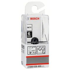 Bosch Hohlkehlfräser 6 mm, R1 6,3 mm, D 12,7 mm, L 9,2 mm, G 40 mm (2 608 628 450), image 
