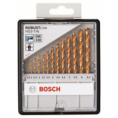 Bosch Metallbohrer-Set Robust Line HSS-TiN, 135°, 13-teilig, 1,5 - 6,5 mm (2 607 010 539), image 