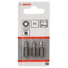 Bosch Schrauberbit Extra-Hart R1, 25 mm, 3er-Pack (2 608 521 108), image 