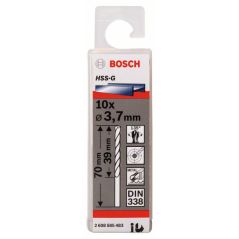 Bosch Metallbohrer HSS-G, DIN 338, 3,7 x 39 x 70 mm, 10er-Pack (2 608 585 483), image 
