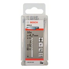 Bosch Metallbohrer HSS-G, DIN 338, 4,7 x 47 x 80 mm, 10er-Pack (2 608 585 489), image 