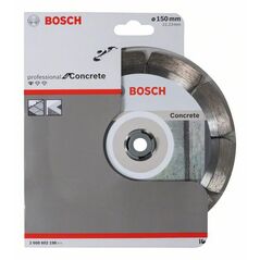 Bosch Diamanttrennscheibe Standard for Concrete, 150 x 22,23 x 2 x 10 mm, 1er-Pack (2 608 602 198), image 