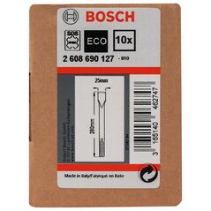 Bosch Flachmeißel mit SDS max-Aufnahme, 280 x 25 mm, 10er-Pack (2 608 690 127), image 
