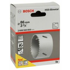 Bosch Lochsäge HSS-Bimetall für Standardadapter, 86 mm, 3 3/8 Zoll (2 608 584 850), image 