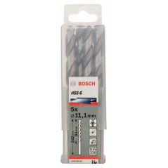 Bosch Metallbohrer HSS-G, DIN 338, 11,1 x 94 x 142 mm, 5er-Pack (2 608 585 530), image 