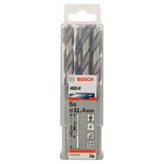 Bosch Metallbohrer HSS-G, DIN 338, 11,4 x 94 x 142 mm, 5er-Pack (2 608 585 533), image 