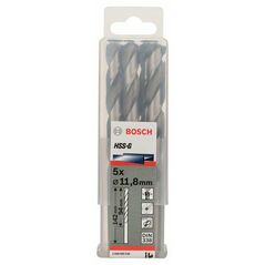 Bosch Metallbohrer HSS-G, DIN 338, 11,8 x 94 x 142 mm, 5er-Pack (2 608 585 536), image 