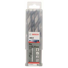 Bosch Metallbohrer HSS-G, DIN 338, 12,4 x 101 x 151 mm, 5er-Pack (2 608 585 541), image 