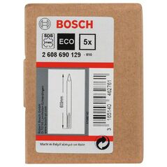 Bosch Spitzmeißel mit SDS max-Aufnahme, 600 mm, 5er-Pack (2 608 690 129), image 