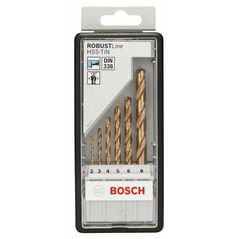 Bosch Metallbohrer-Set Robust Line HSS-TiN, 135°, 6-teilig, 2 - 8 mm (2 607 010 530), image 