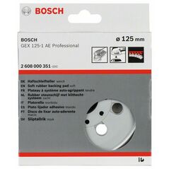 Bosch Schleifteller extraweich, 125 mm, für GEX 125-1 AE Professional (2 608 000 351), image 