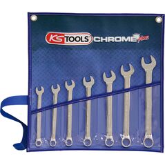 KS Tools CHROMEplus Ringmaulschlüssel-Satz, abgewinkelt, 7-tlg Zoll, image 