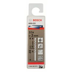 Bosch Metallbohrer HSS-Co, DIN 338, 2 x 24 x 49 mm, 10er-Pack (2 608 585 874), image 