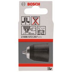 Bosch Schnellspannbohrfutter bis 10 mm, 1 bis 10 mm, für GSR 10.8 V-LI-2 Professional (2 608 572 257), image 