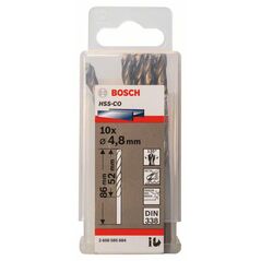 Bosch Metallbohrer HSS-Co, DIN 338, 4,8 x 52 x 86 mm, 10er-Pack (2 608 585 884), image 