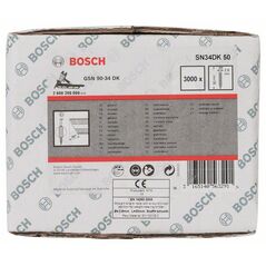 Bosch D-Kopf Streifennagel SN34DK 50, 2,8 mm, 50 mm, blank, glatt (2 608 200 000), image 