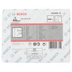 Bosch D-Kopf Streifennagel SN34DK 75, 2,8 mm, 75 mm, blank, glatt (2 608 200 002), image 