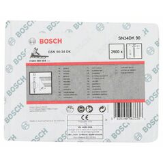 Bosch D-Kopf Streifennagel SN34DK 90, 3,1 mm, 90 mm, blank, glatt (2 608 200 004), image 